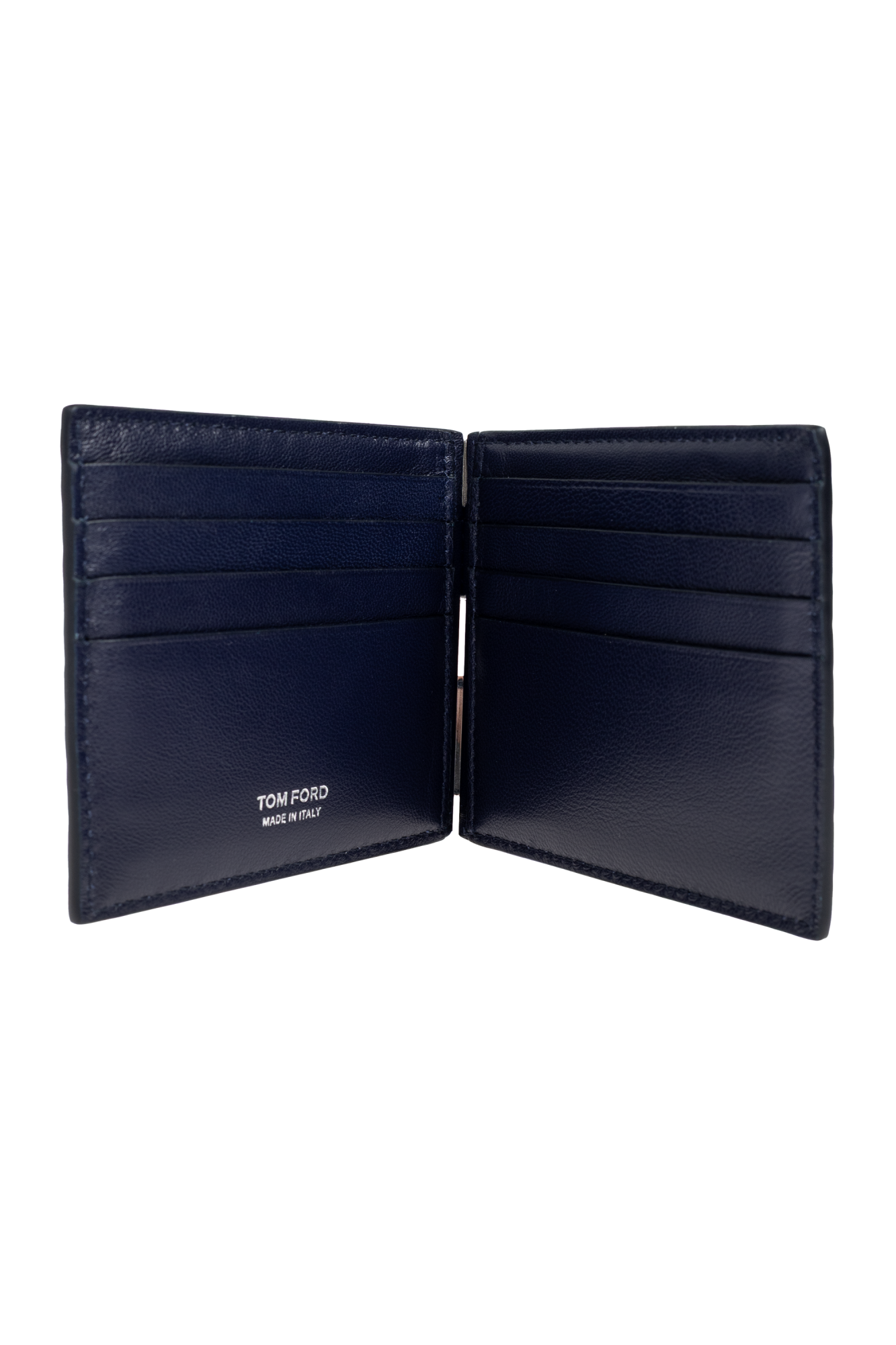 Navy blue folding leather wallet Tom Ford - Vitkac Northern Ireland